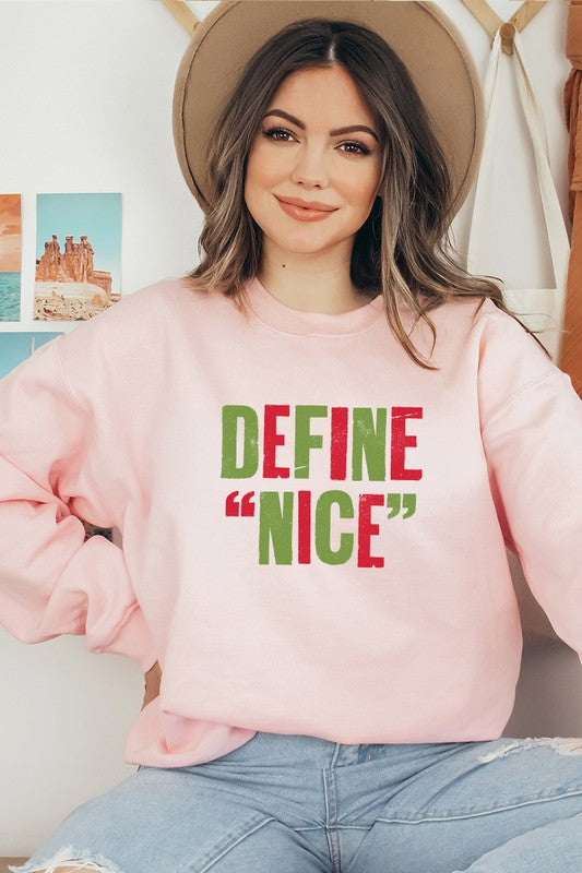 DEFINE NICE VINTAGE CHRISTMAS GRAPHIC TEE