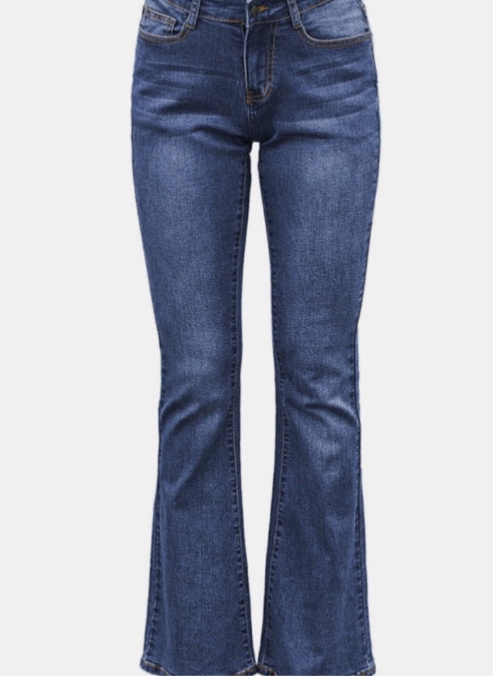 Flare High Rise Skinny Jeans - Midwood Mix