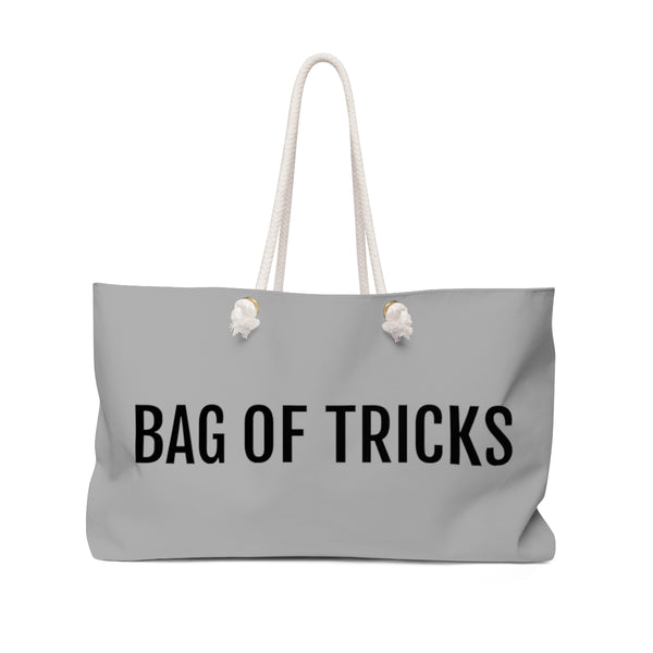 BAG OF TRICKS Weekender Bag Light Gray