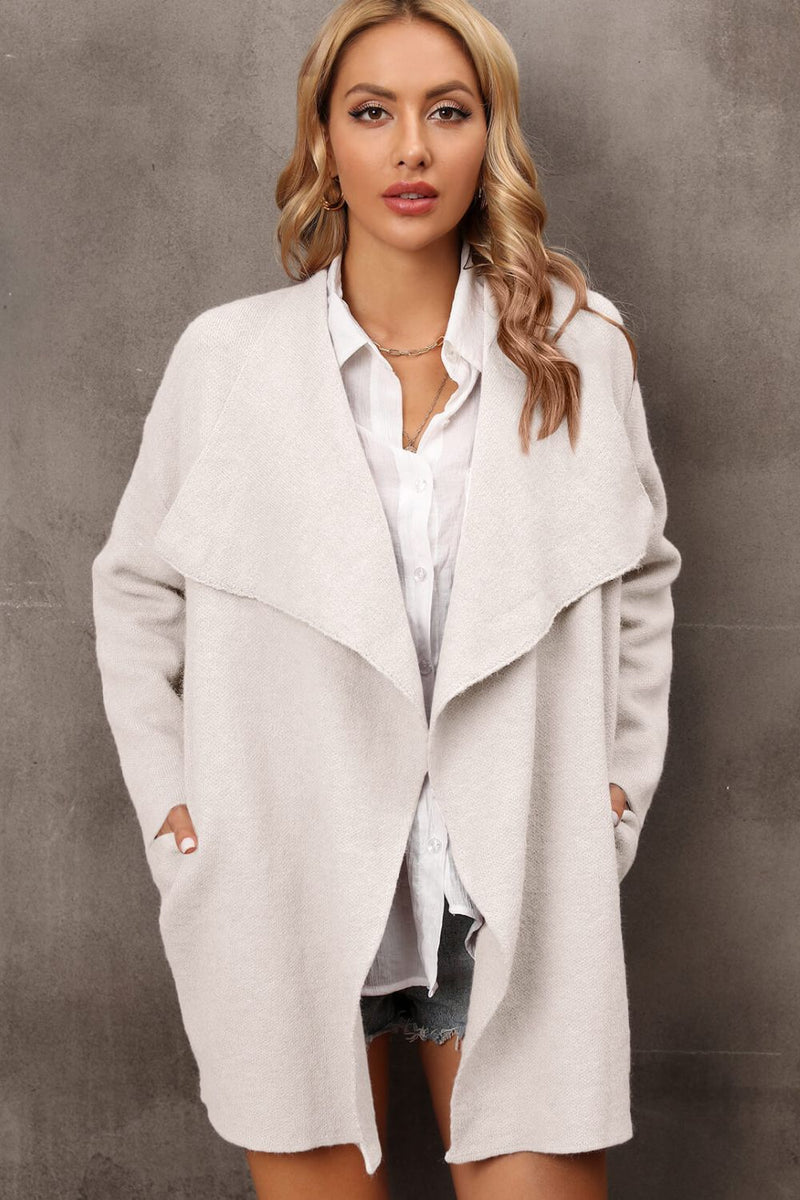 Waterfall Longline Cardigan with Pockets