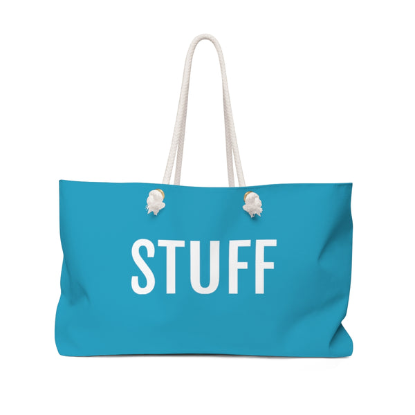 STUFF Weekender Bag Turquoise Blue