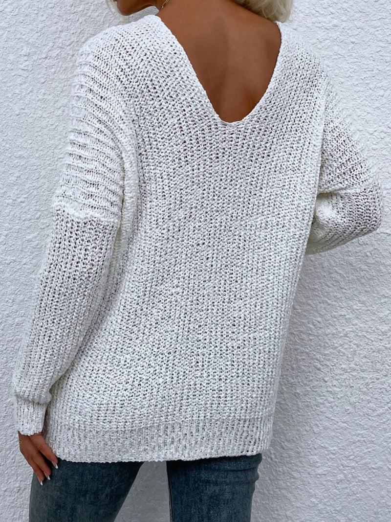 Riley V-Neck Tunic Sweater