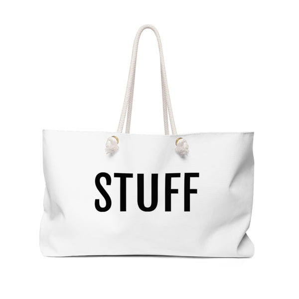 STUFF Weekender Bag White