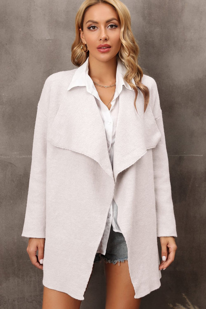 Waterfall Longline Cardigan with Pockets